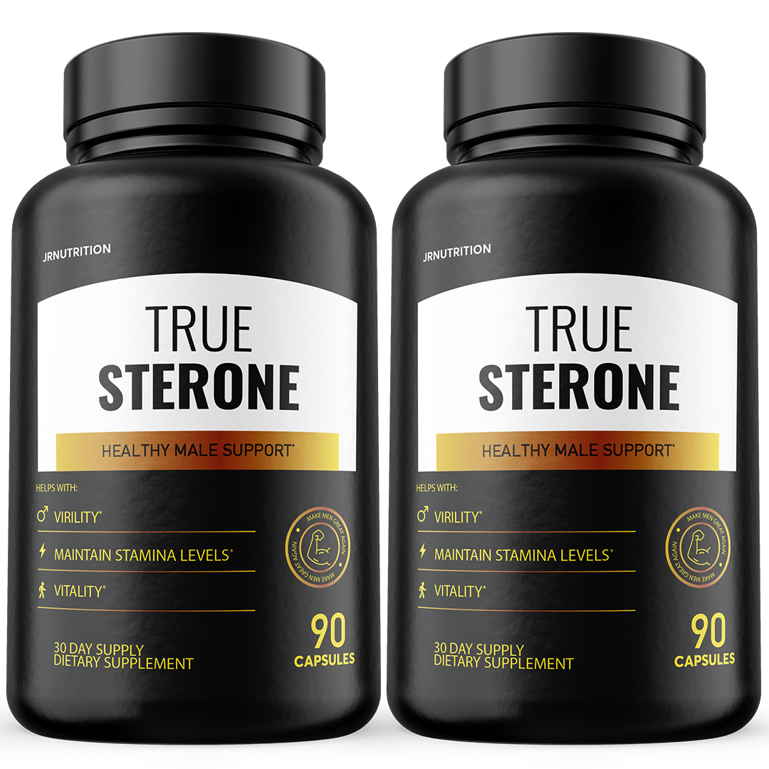 True Sterone Male Health Pills to Boost T-Levels and Performance - 2 Bottles